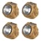 Pure Garden LED Solar Rock Lights, Brown, 4PK 50-21-BR - alternate 3